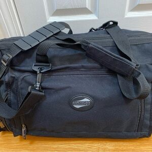 American Tourister Black Nylon Canvas Travel Bag, Approx 22 x 12 x 10